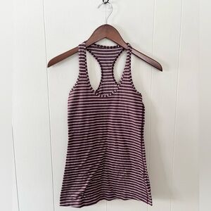 Lululemon cool striped racerback tank size 2